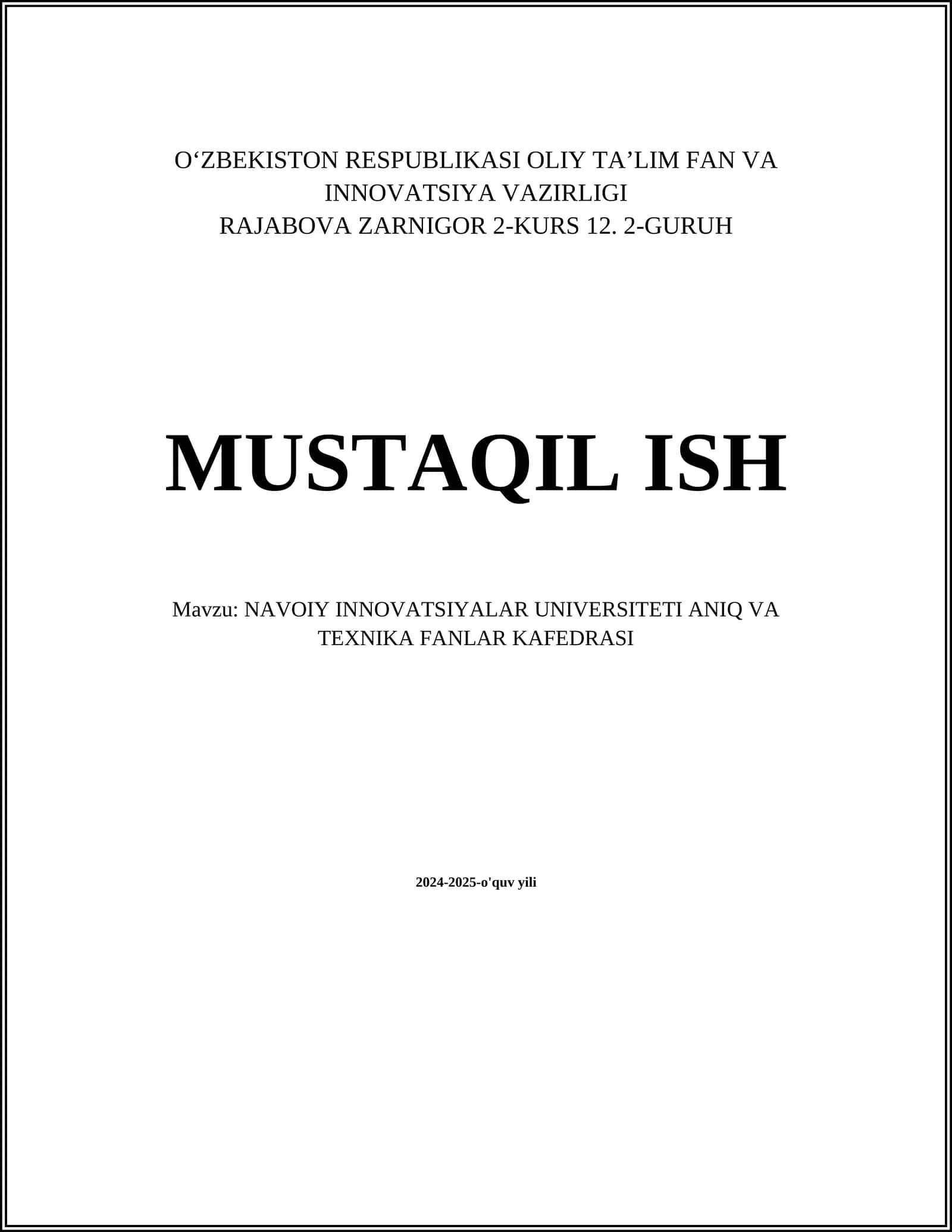 Matematik Analiz 1