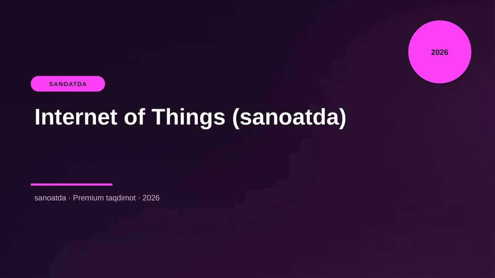 Internet of Things (sanoatda) 1
