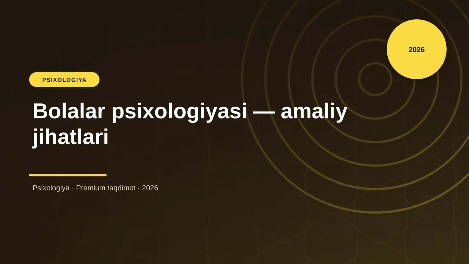 Bolalar psixologiyasi — amaliy jihatlari 1