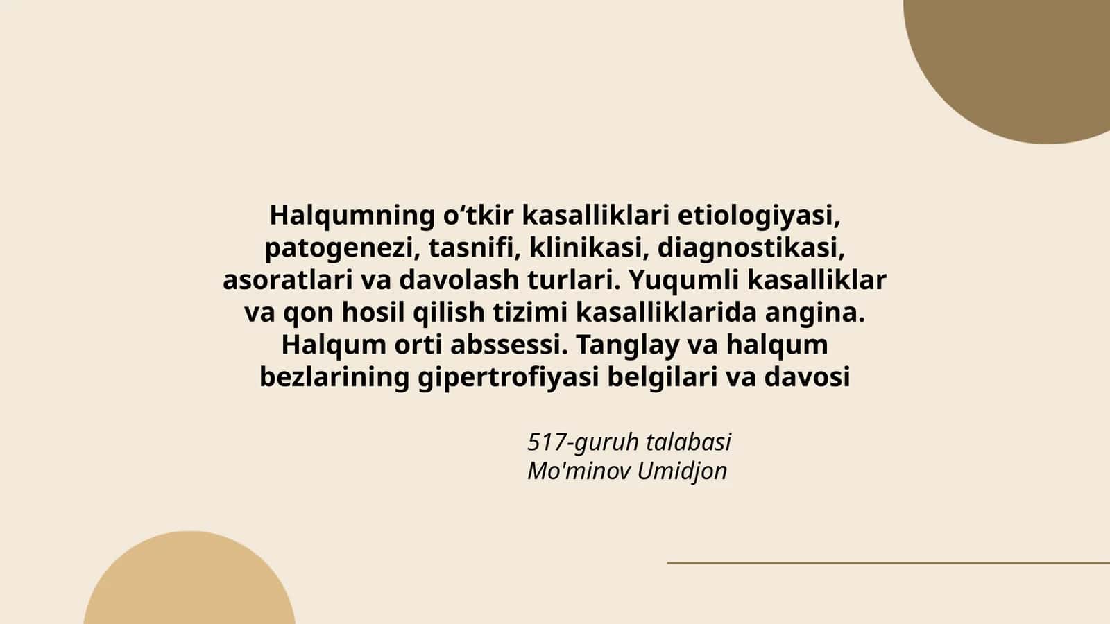 Halqumning oʻtkir kasalliklari 1