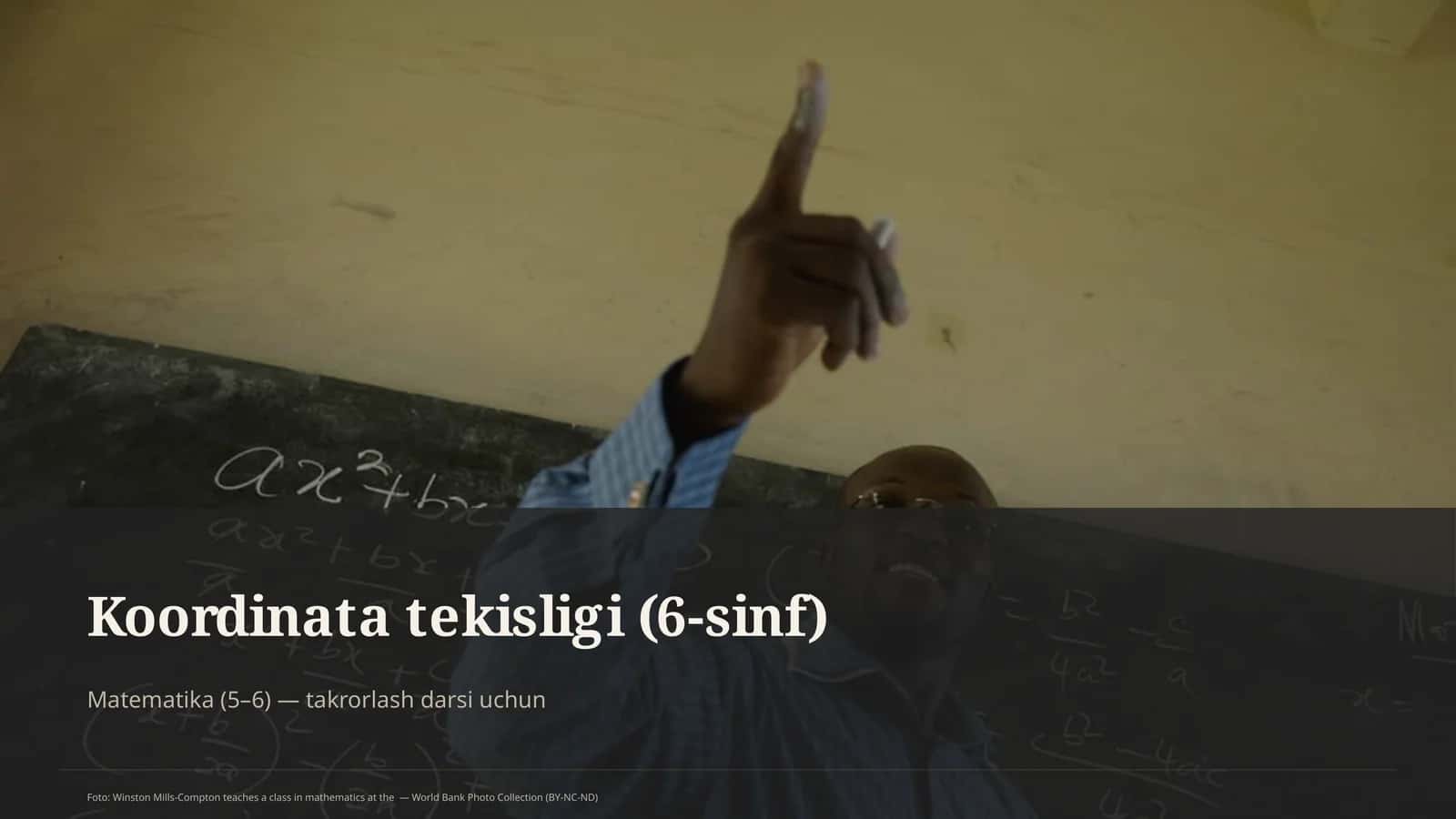 Koordinata tekisligi (6-sinf) 1