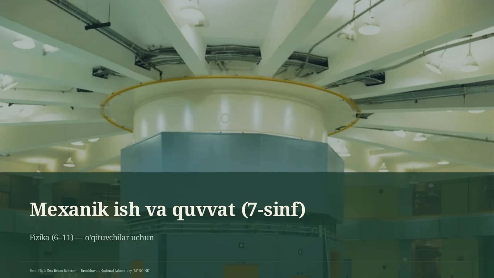 Mexanik ish va quvvat (7-sinf) 1