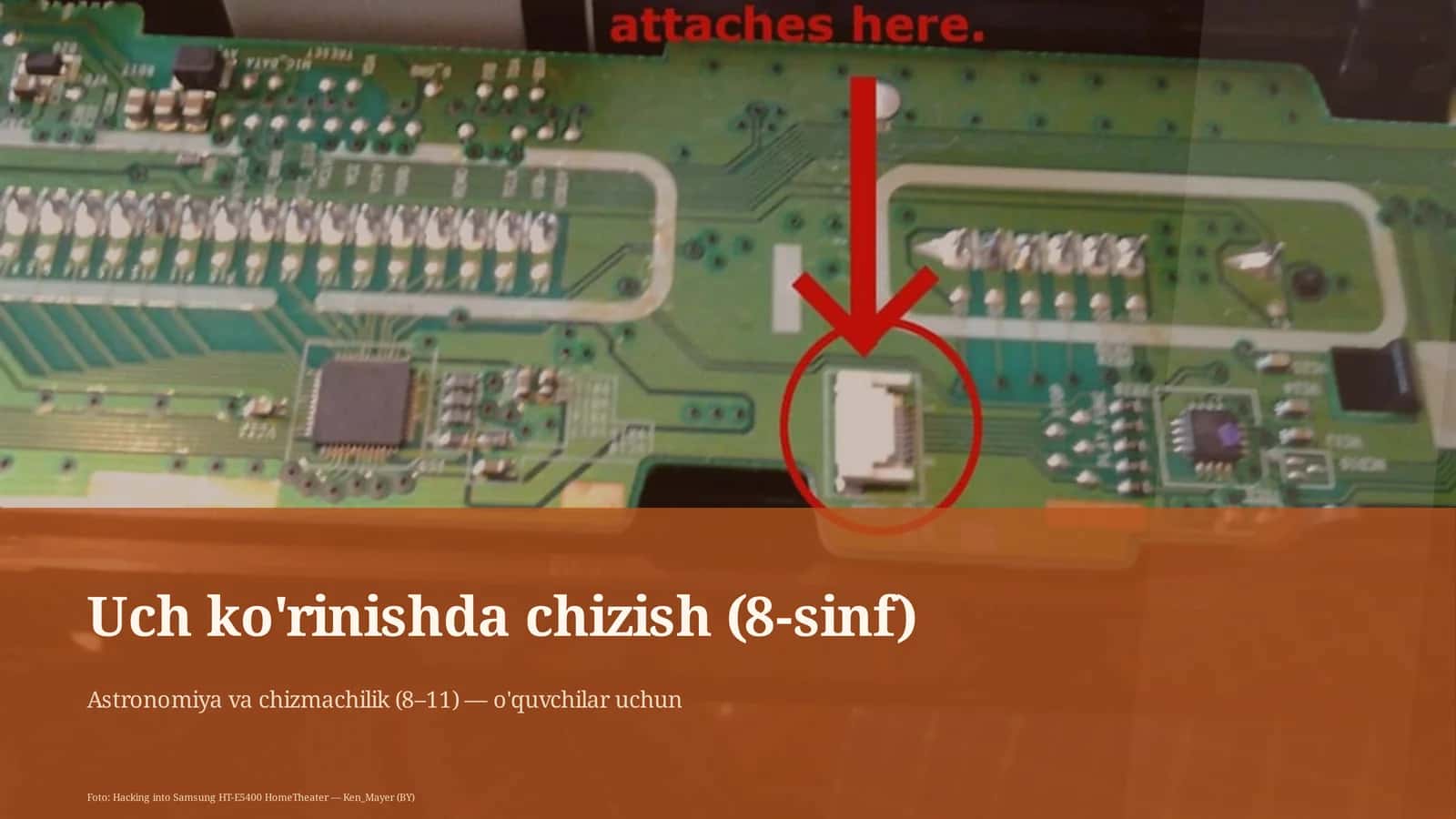 Uch ko'rinishda chizish (8-sinf) 1