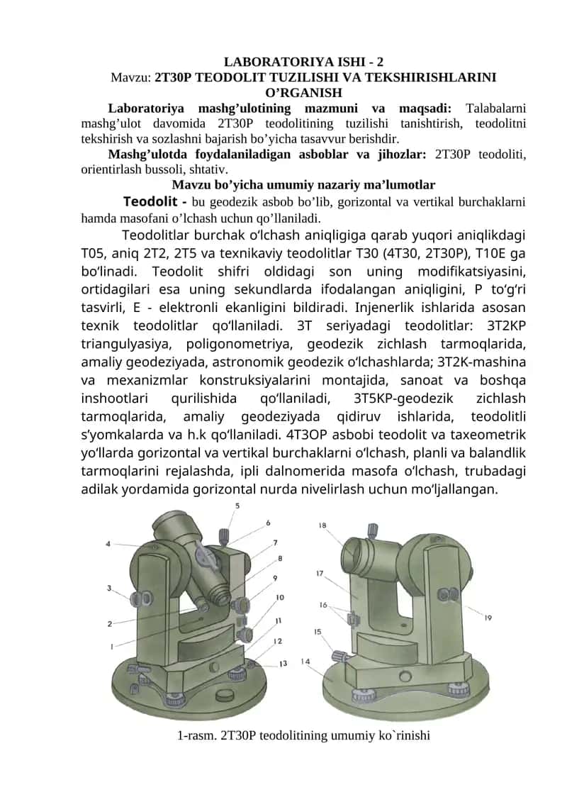 LABORATORIYA ISHI - 2 1
