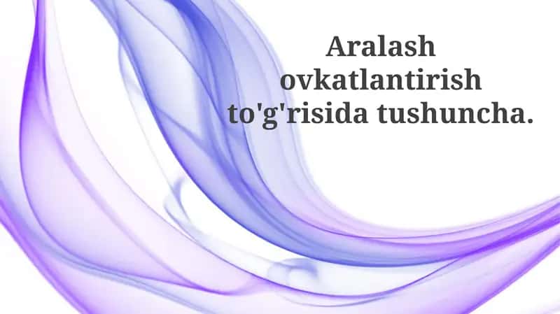 Aralash oziqlantirish 1