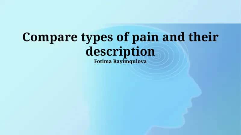 Understanding Pain Types: A Comprehensive Overview 1