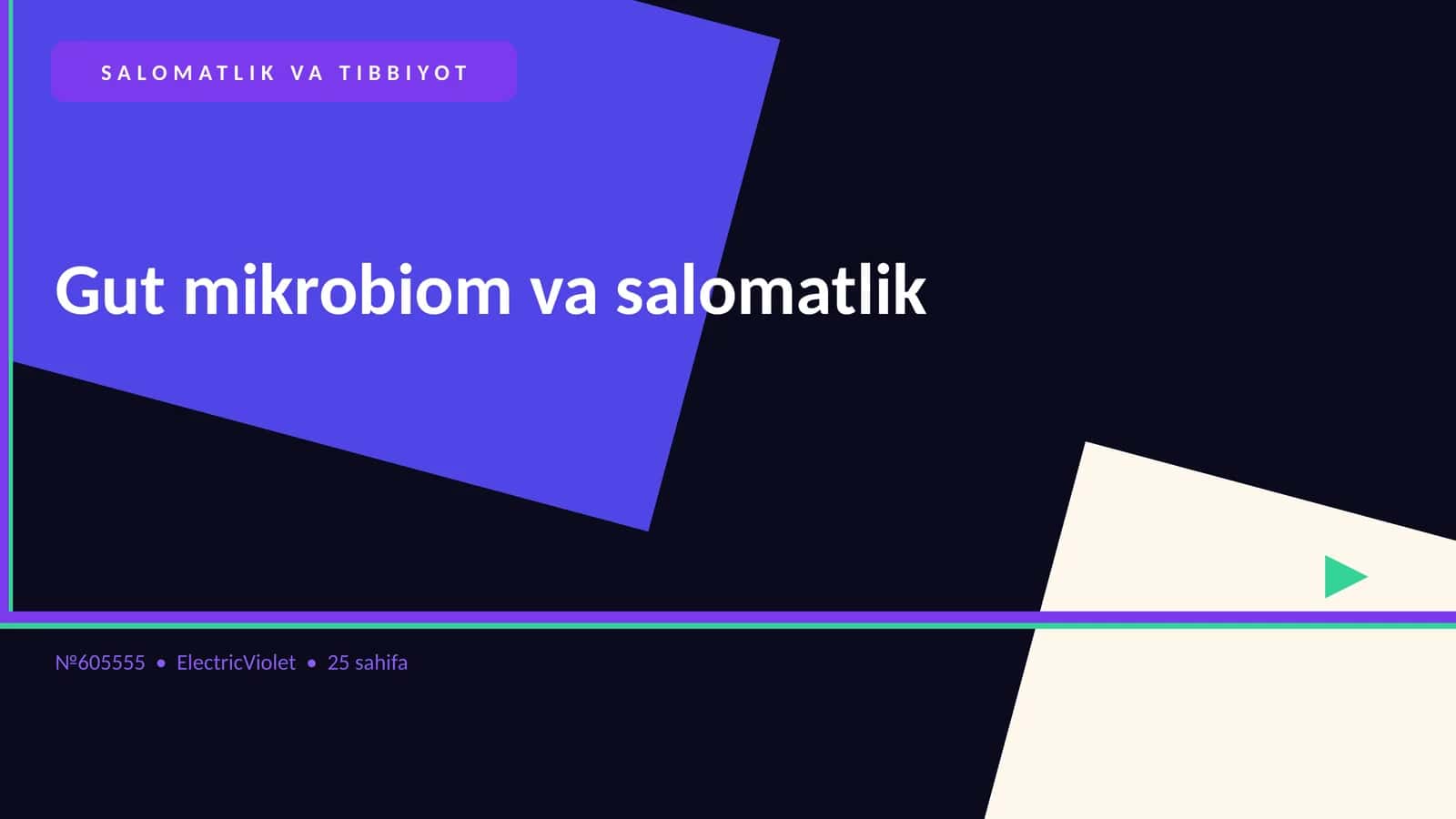 Gut mikrobiom va salomatlik 1
