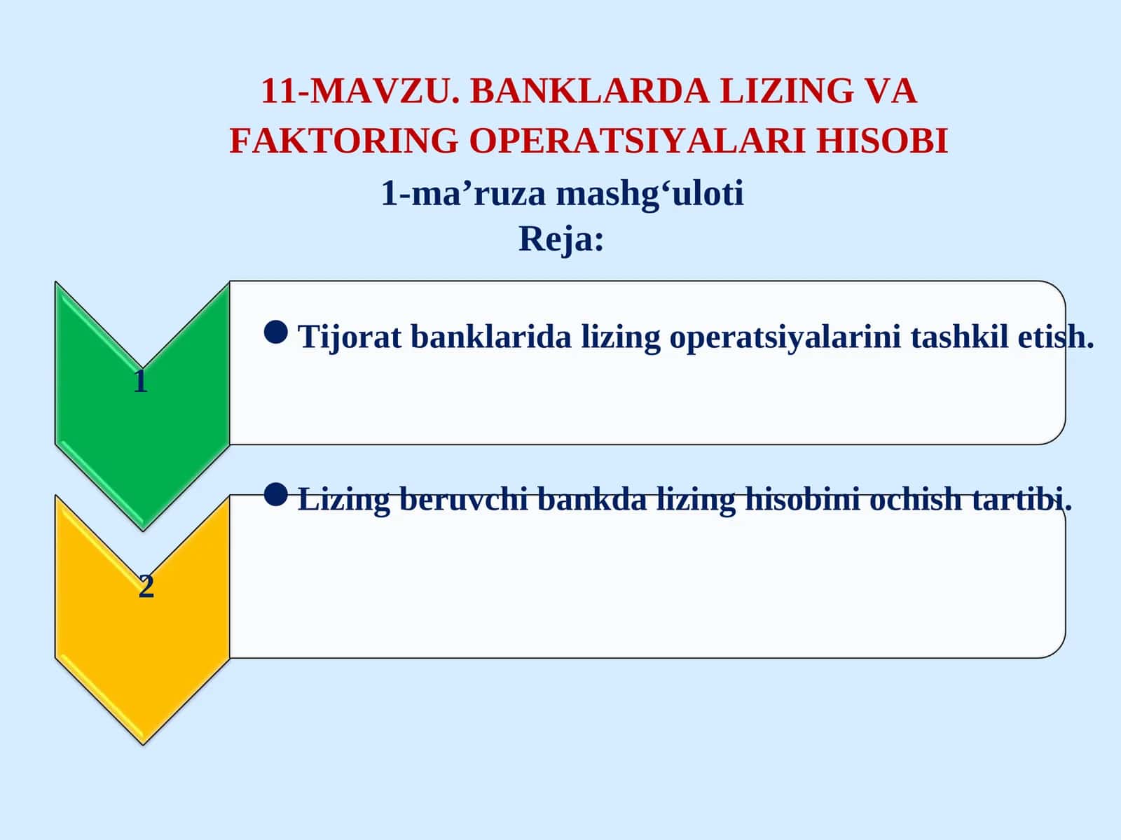 BANKLARDA LIZING VA FAKTORING OPERATSIYALARI HISOBI 1