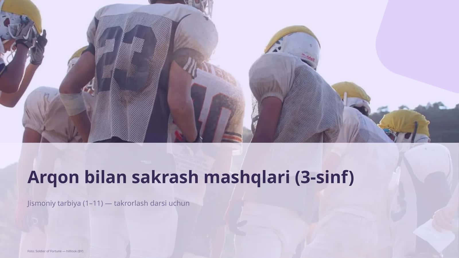 Arqon bilan sakrash mashqlari (3-sinf) 1