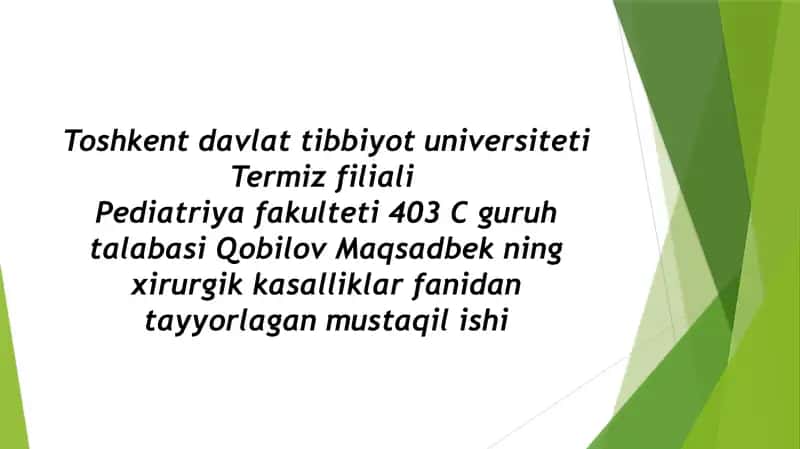Endoskopik xirurgiya 1
