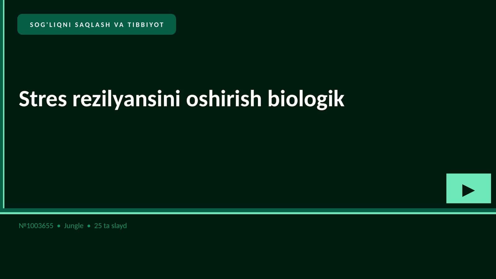 Stres rezilyansini oshirish biologik 1
