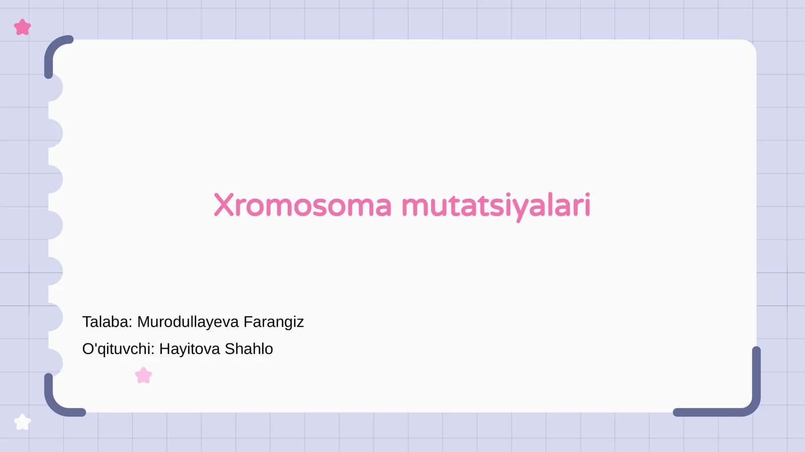 Xromosoma mutatsiyalari 1