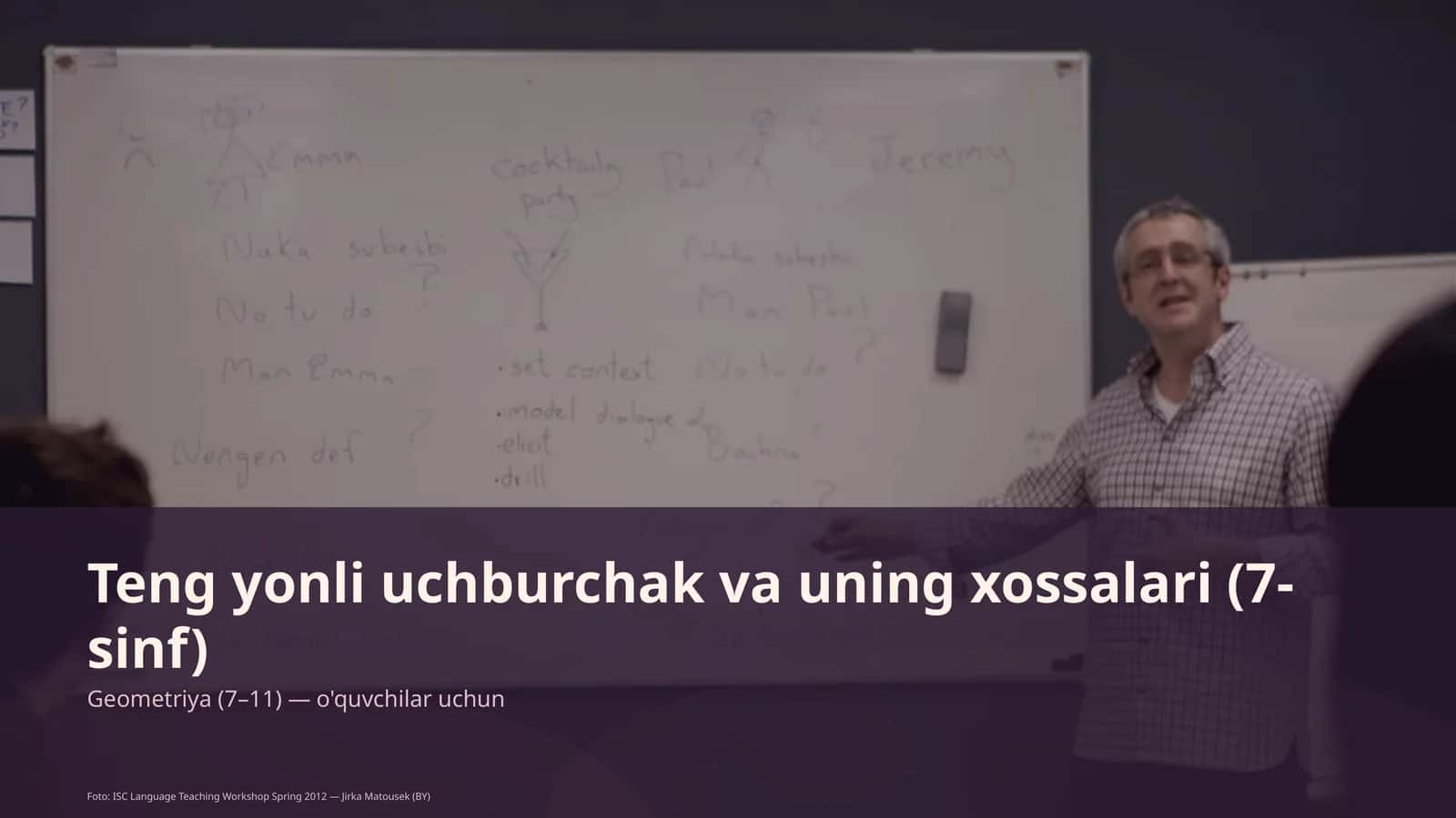 Teng yonli uchburchak va uning xossalari (7-sinf) 1