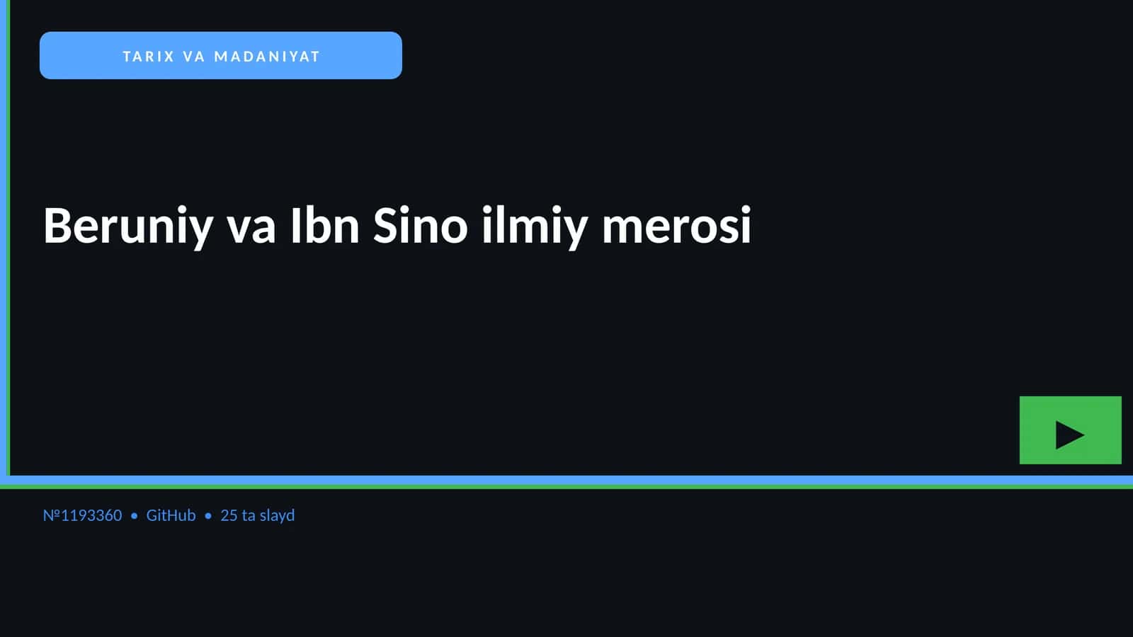 Beruniy va Ibn Sino ilmiy merosi 1