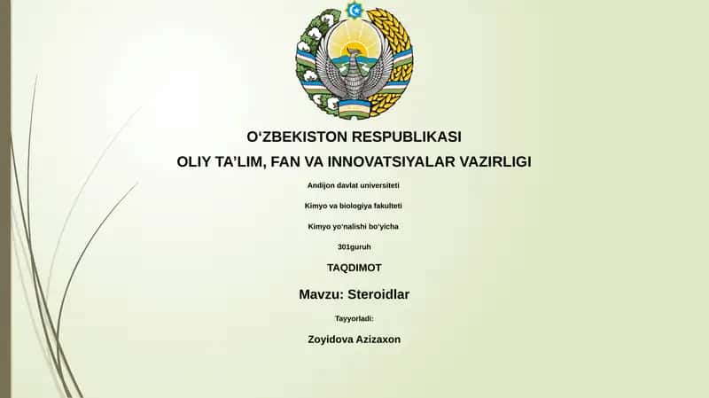 Steroidlar 1
