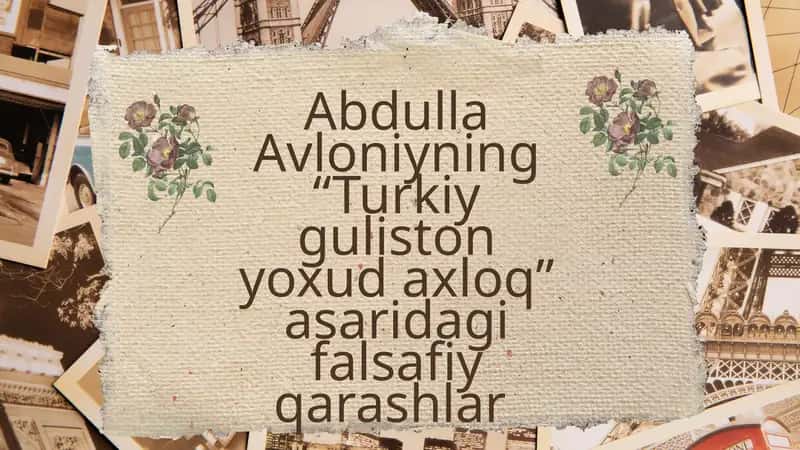Turkiy guliston yoxud axloq 1