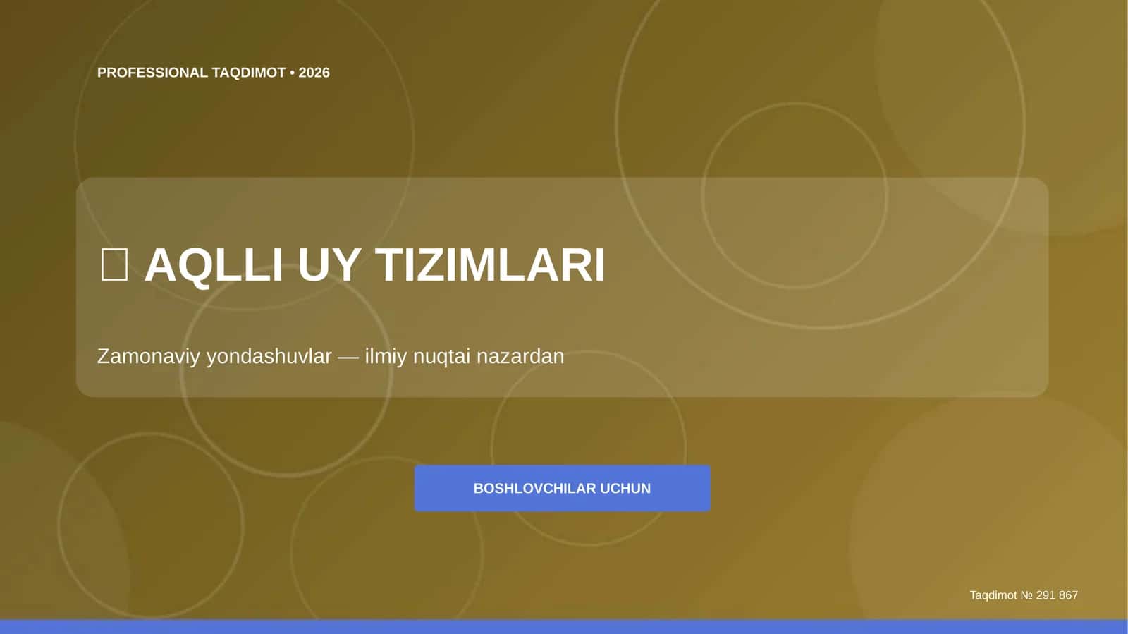 Aqli Uy Tizimlari 1