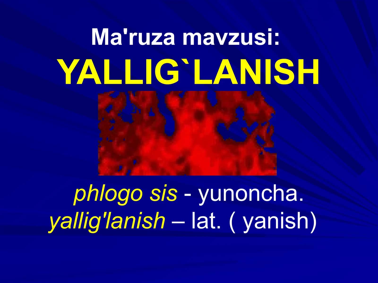 YALLIG`LANISH 1
