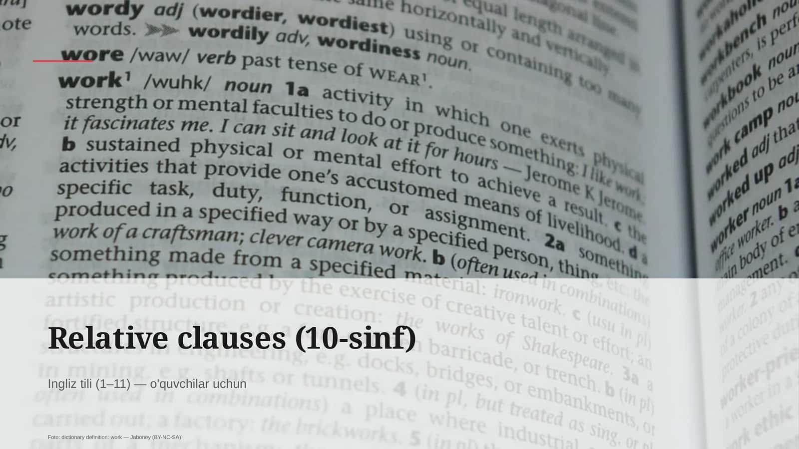 Relative clauses (10-sinf) 1