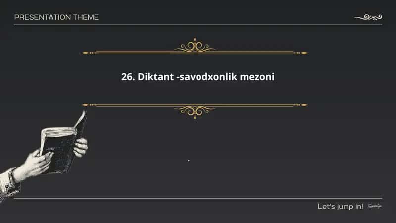 Diktant -savodxonlik mezoni 1
