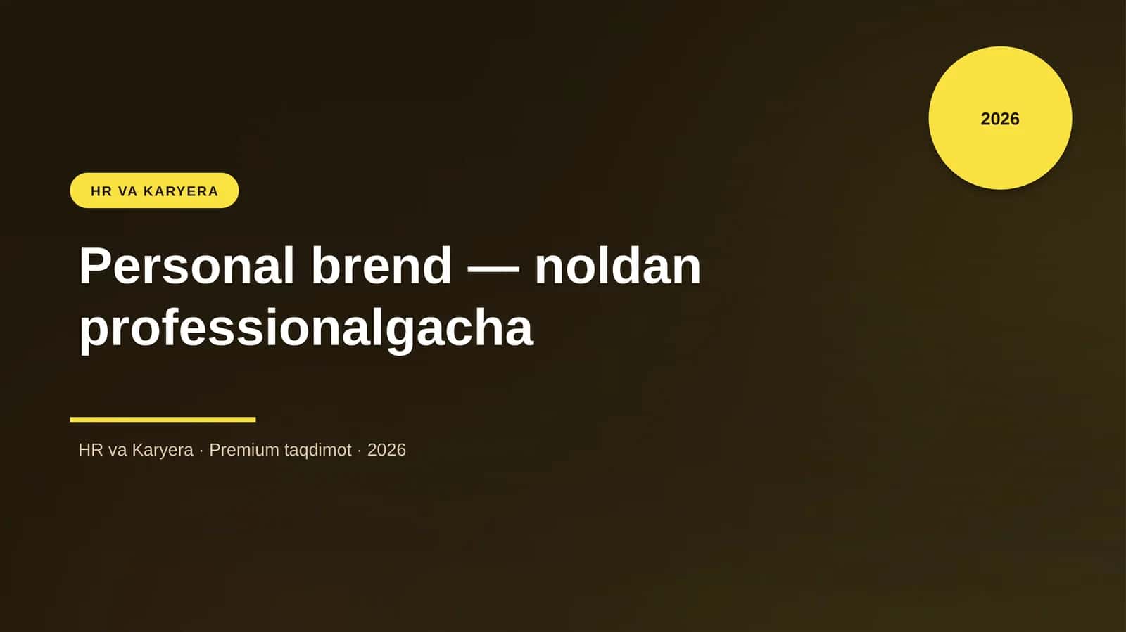 Personal brend — noldan professionalgacha 1