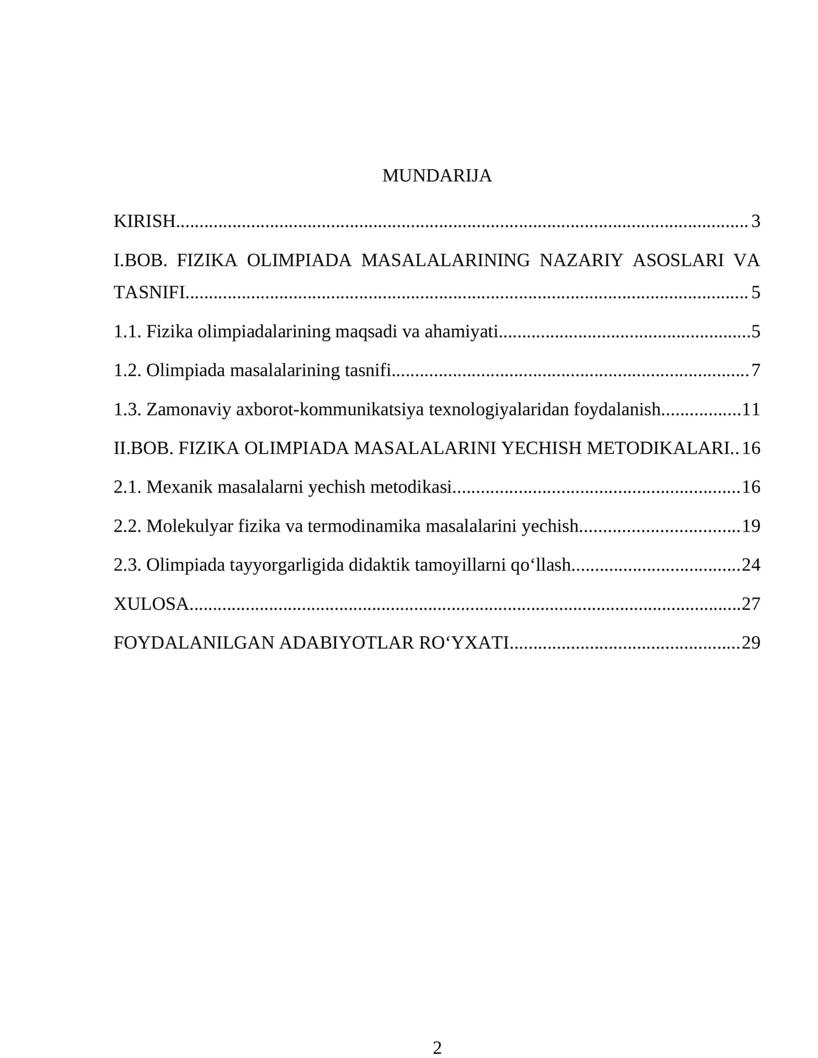 FIZIKA OLIMPIADA MASALALARI 1