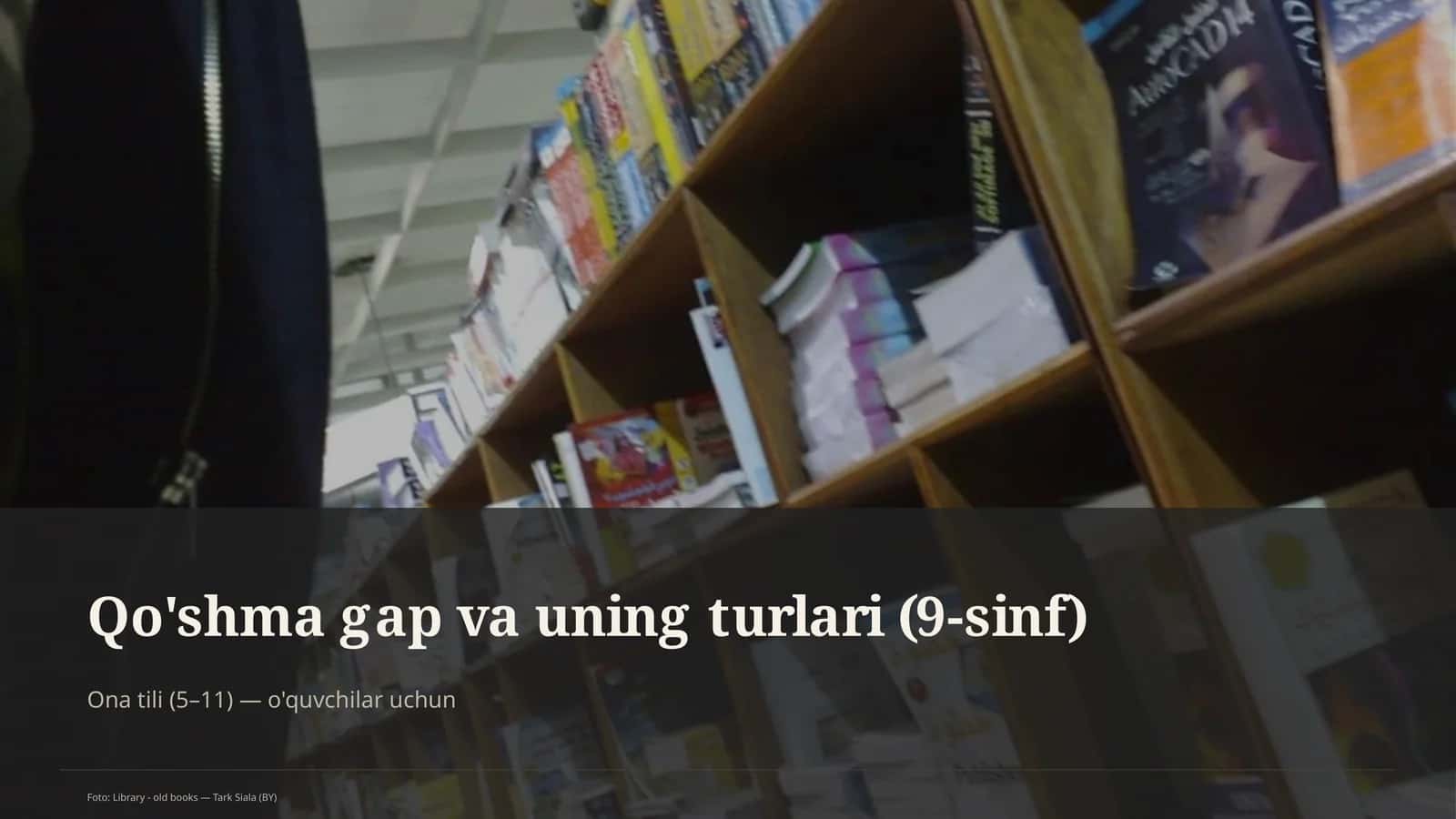 Qo'shma gap va uning turlari (9-sinf) 1