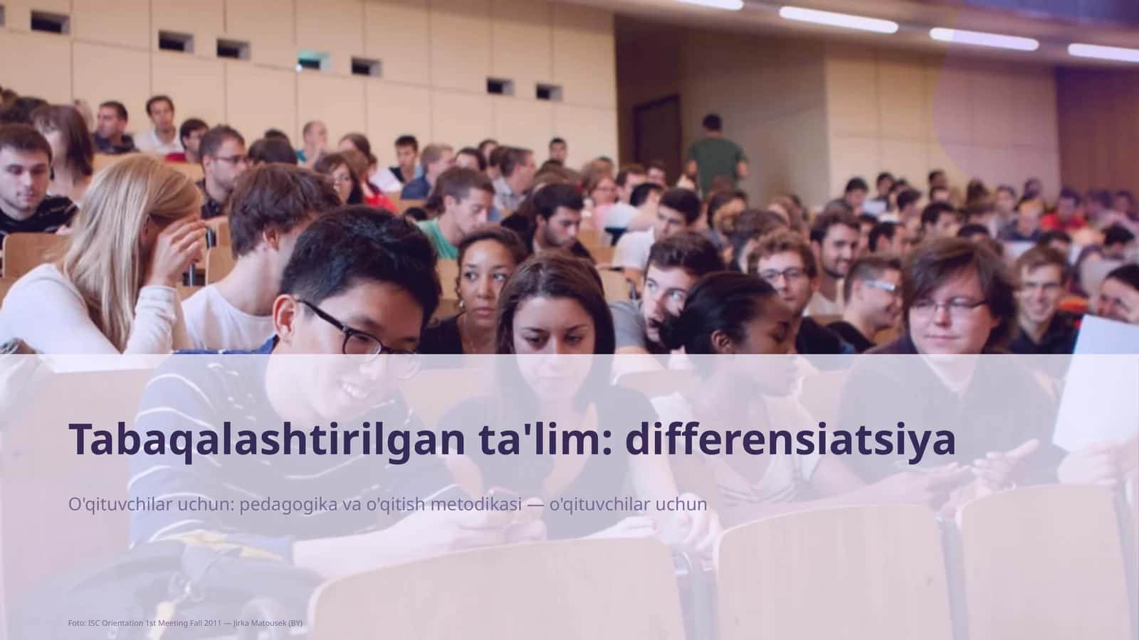 Tabaqalashtirilgan ta'lim: differensiatsiya 1