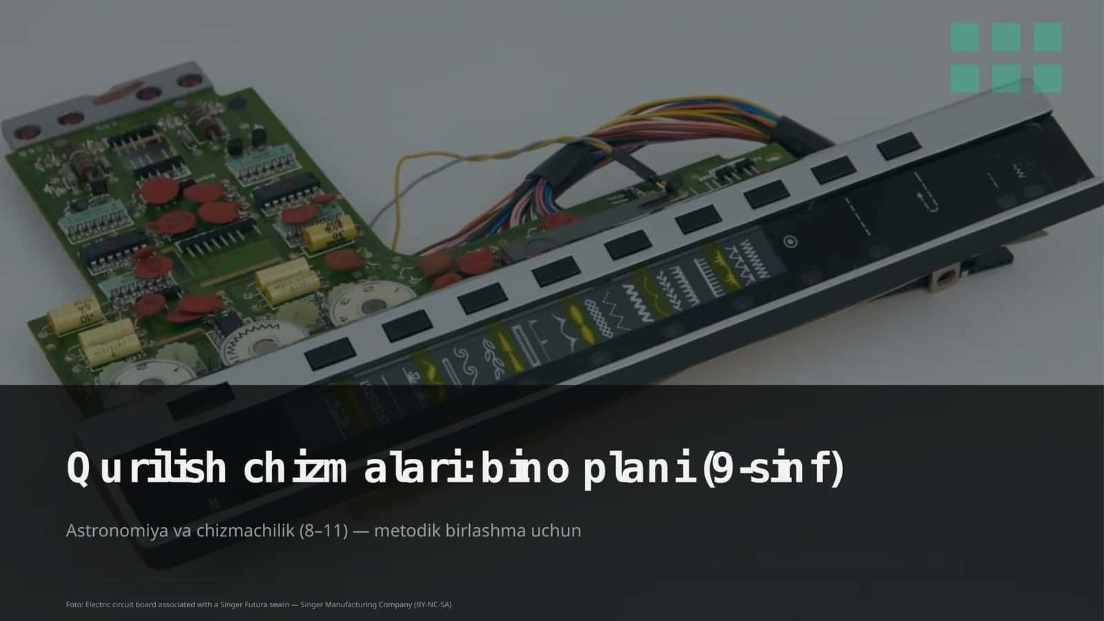 Qurilish chizmalari: bino plani (9-sinf) 1
