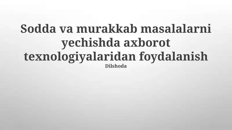 Dilshoda 1