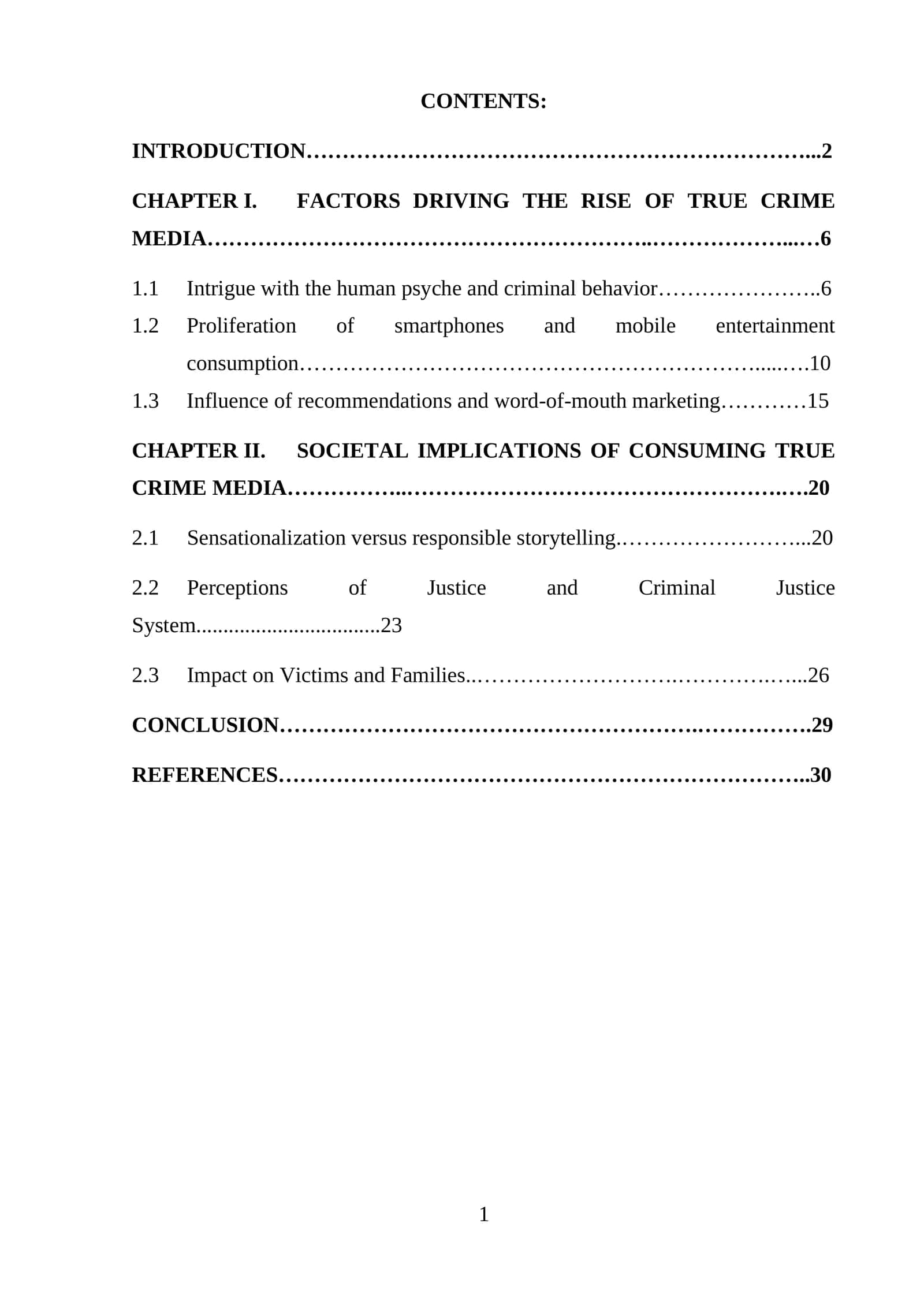 Landscape of Media Consumption 1
