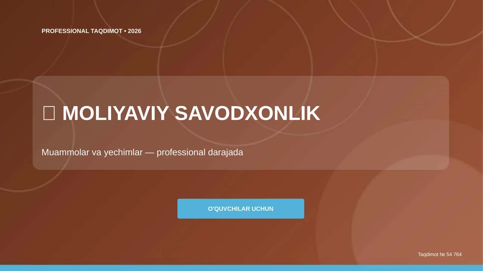 PROFESSIONAL TAQDIMOT • 2026 1