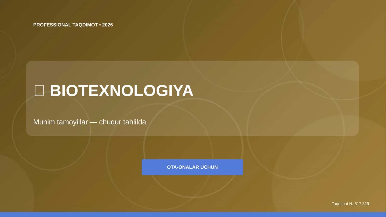 BIOTEXNOLOGIYA 1