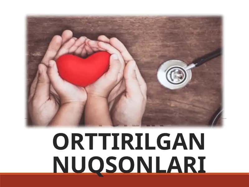 Yurak mitral va aortal nuqsonlari. 1