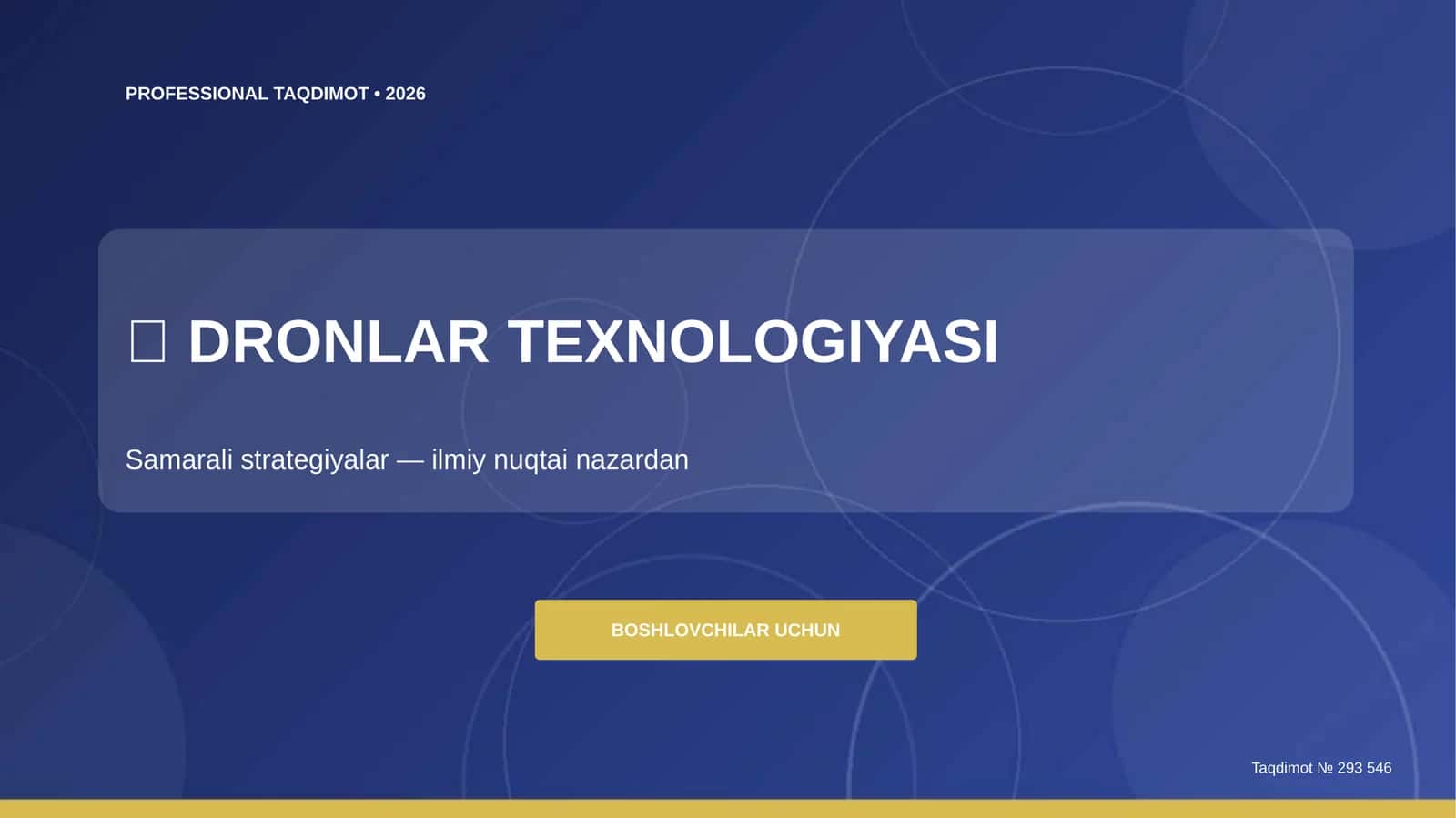 PROFESSIONAL TAQDIMOT • 2026 1