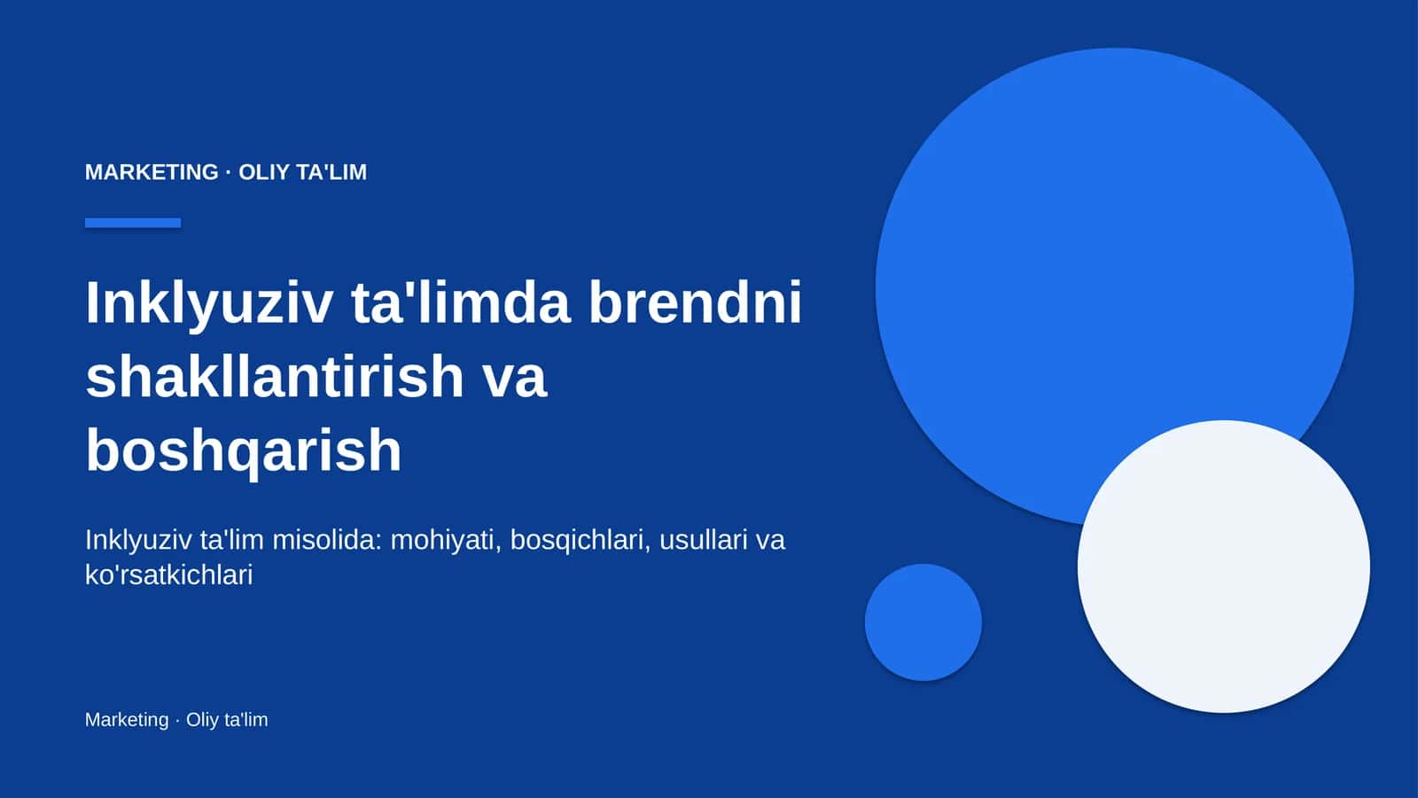 Inklyuziv ta'limda brendni shakllantirish va boshqarish 1