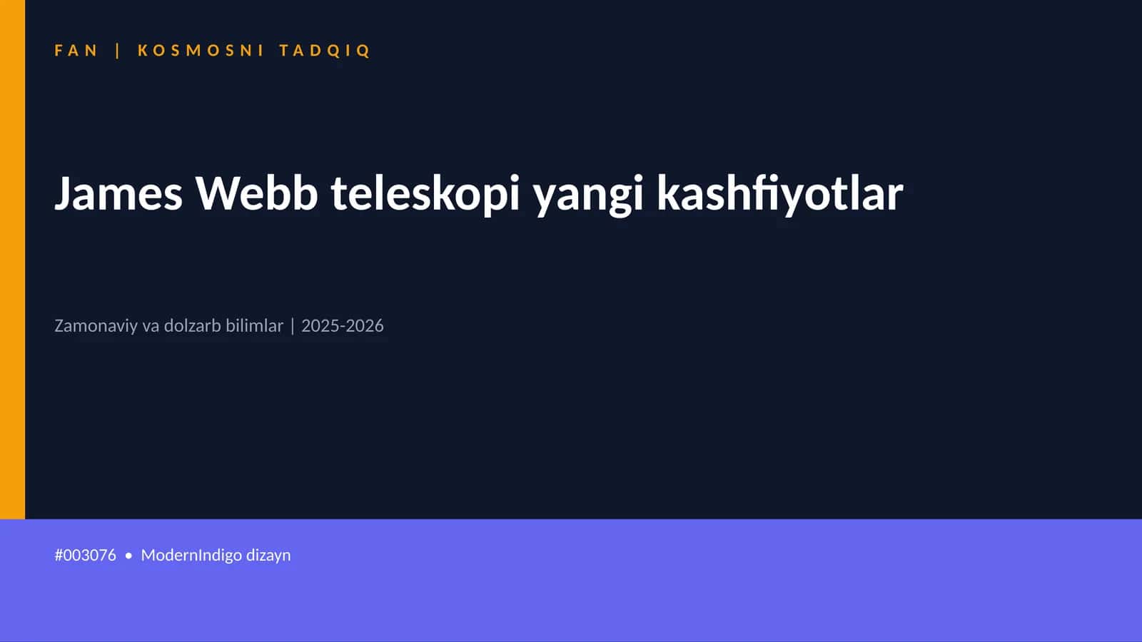 James Webb teleskopi yangi kashfiyotlar 1