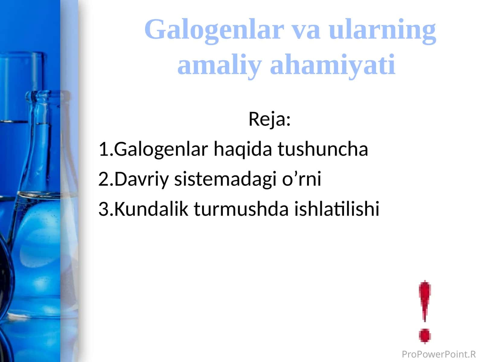 Galogenlar vaularning amaliyahamiyati 1