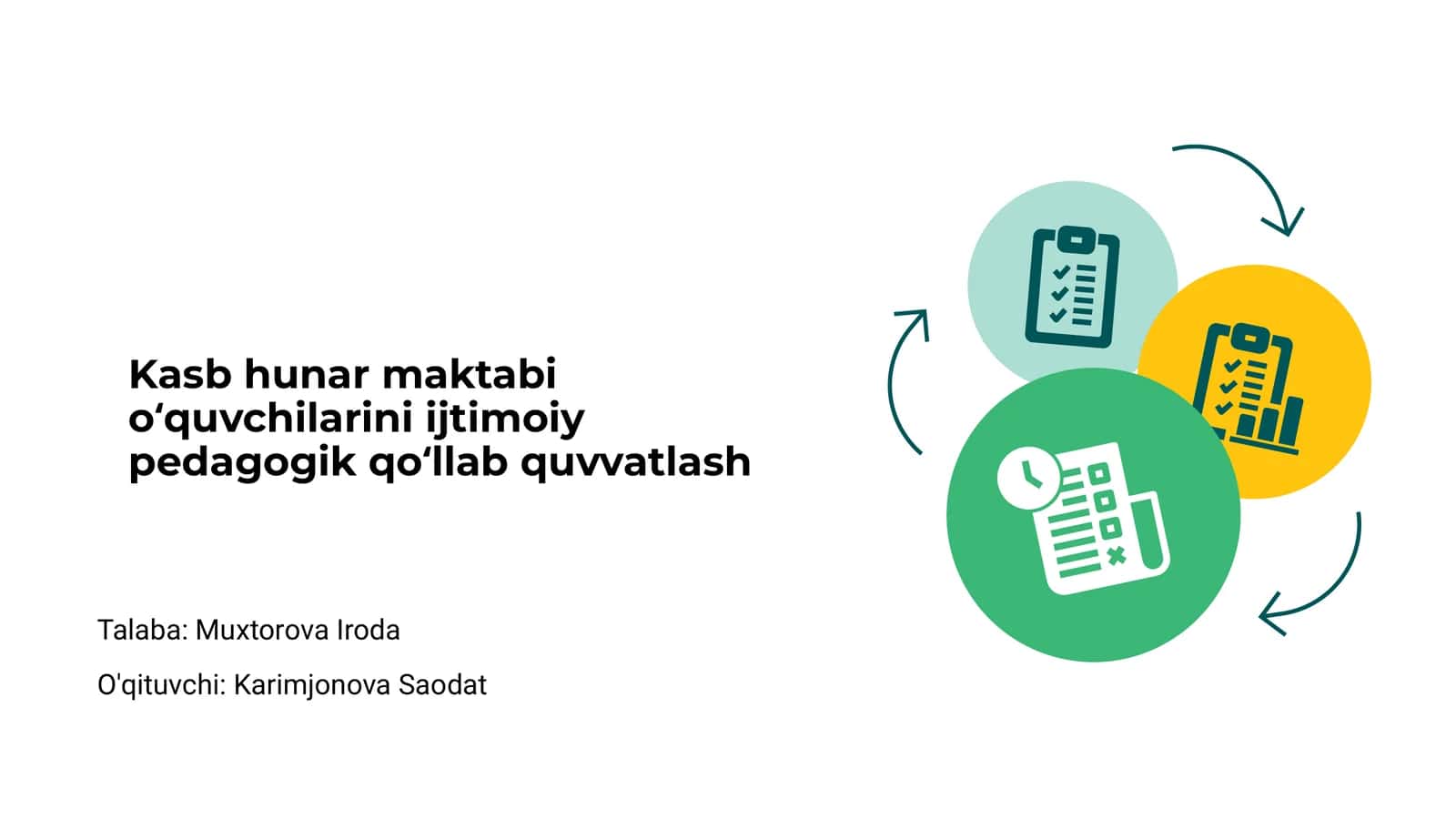 Kasb-hunar maktabi oʻquvchilarini ijtimoiy pedagogik qoʻllab quvvatlash 1