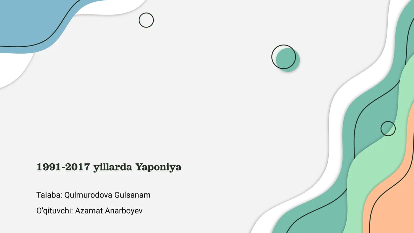 Yaponiya 1991-yilda: Siyosiy va Iqtisodiy Holat 1
