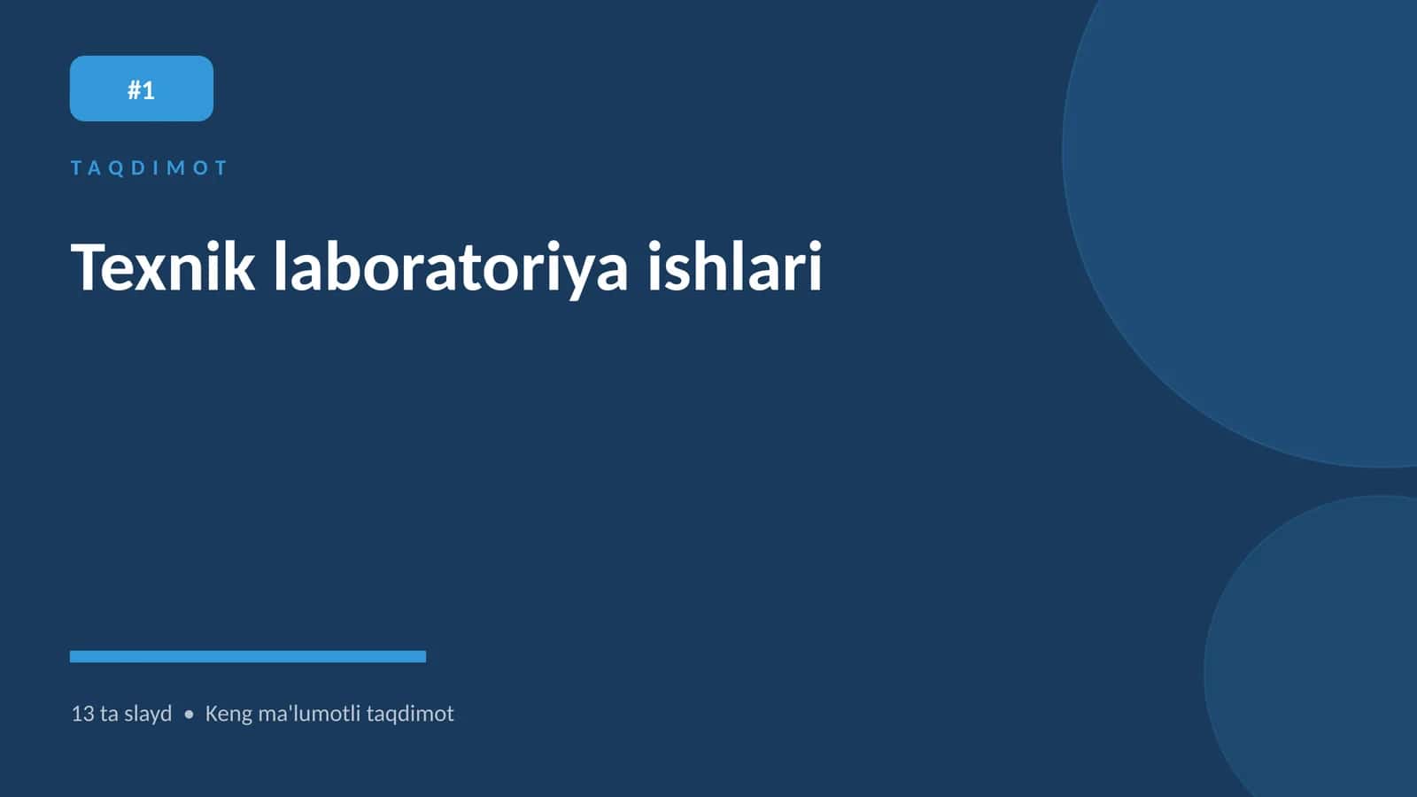 Texnik laboratoriya ishlari 1