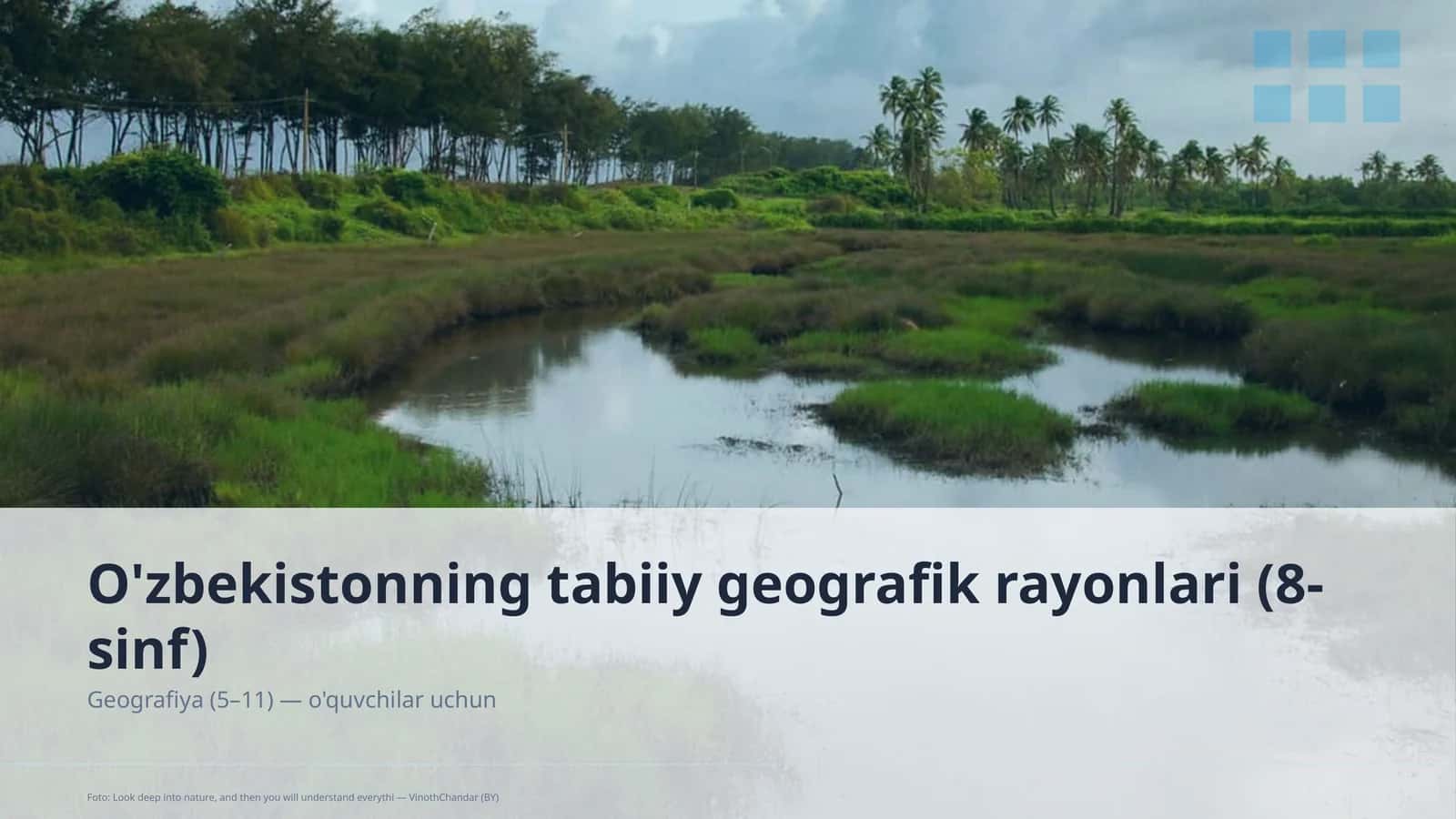 O'zbekistonning tabiiy geografik rayonlari (8-sinf) 1