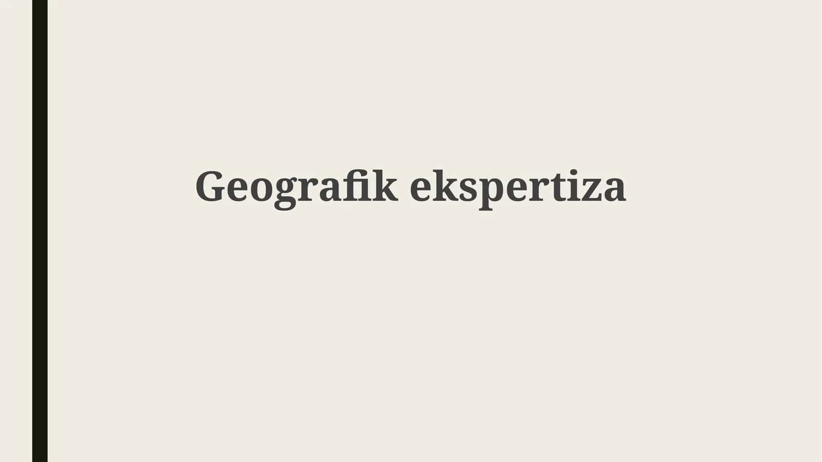 Geografikekspertiza 1