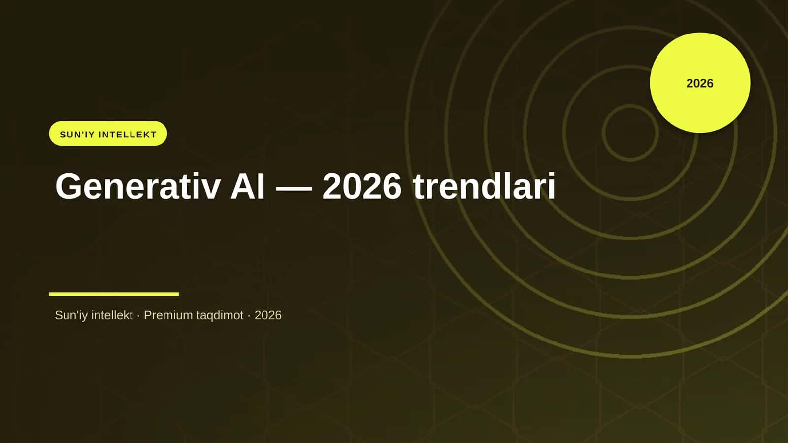 Generativ AI — 2026 trendlari 1