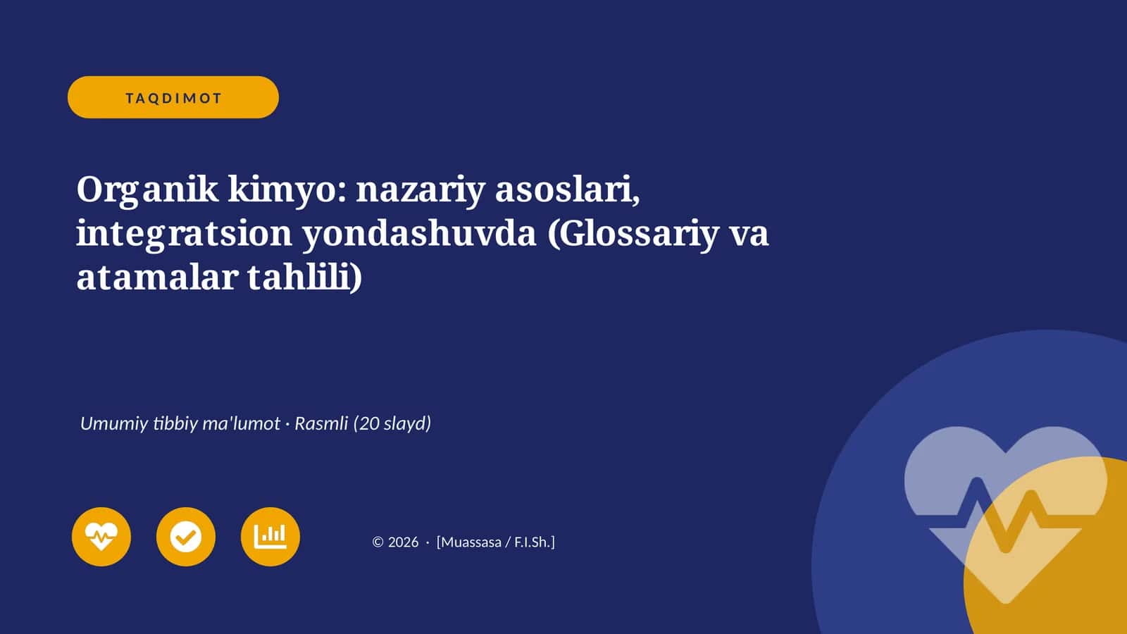Organik kimyo: nazariy asoslari, integratsion yondashuvda (Glossariy va atamalar tahlili) 1