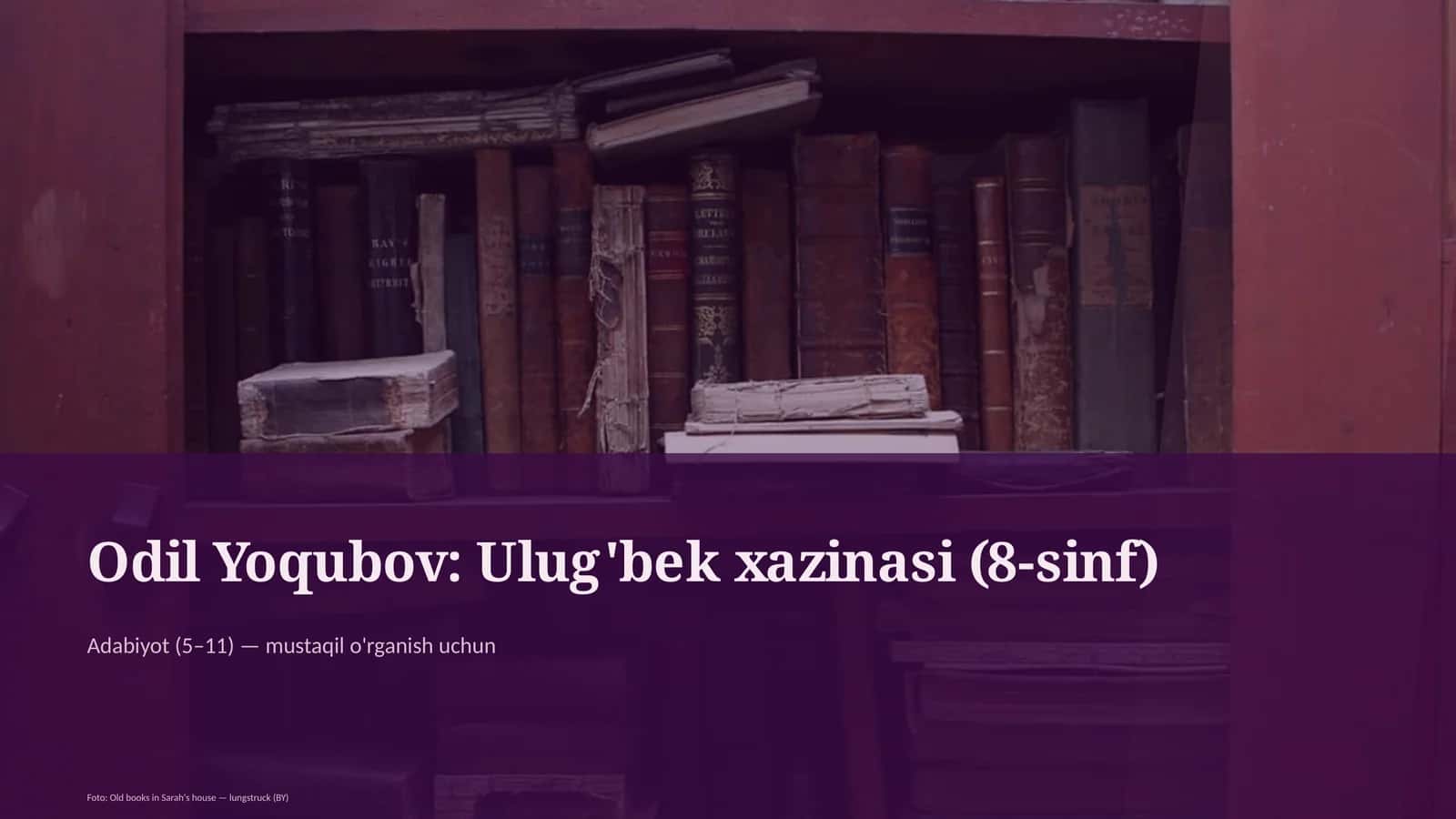 Ulug'bek xazinasi (8-sinf) 1