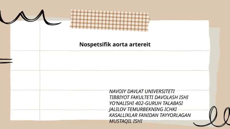 Nospetsifik aorta artereit 1