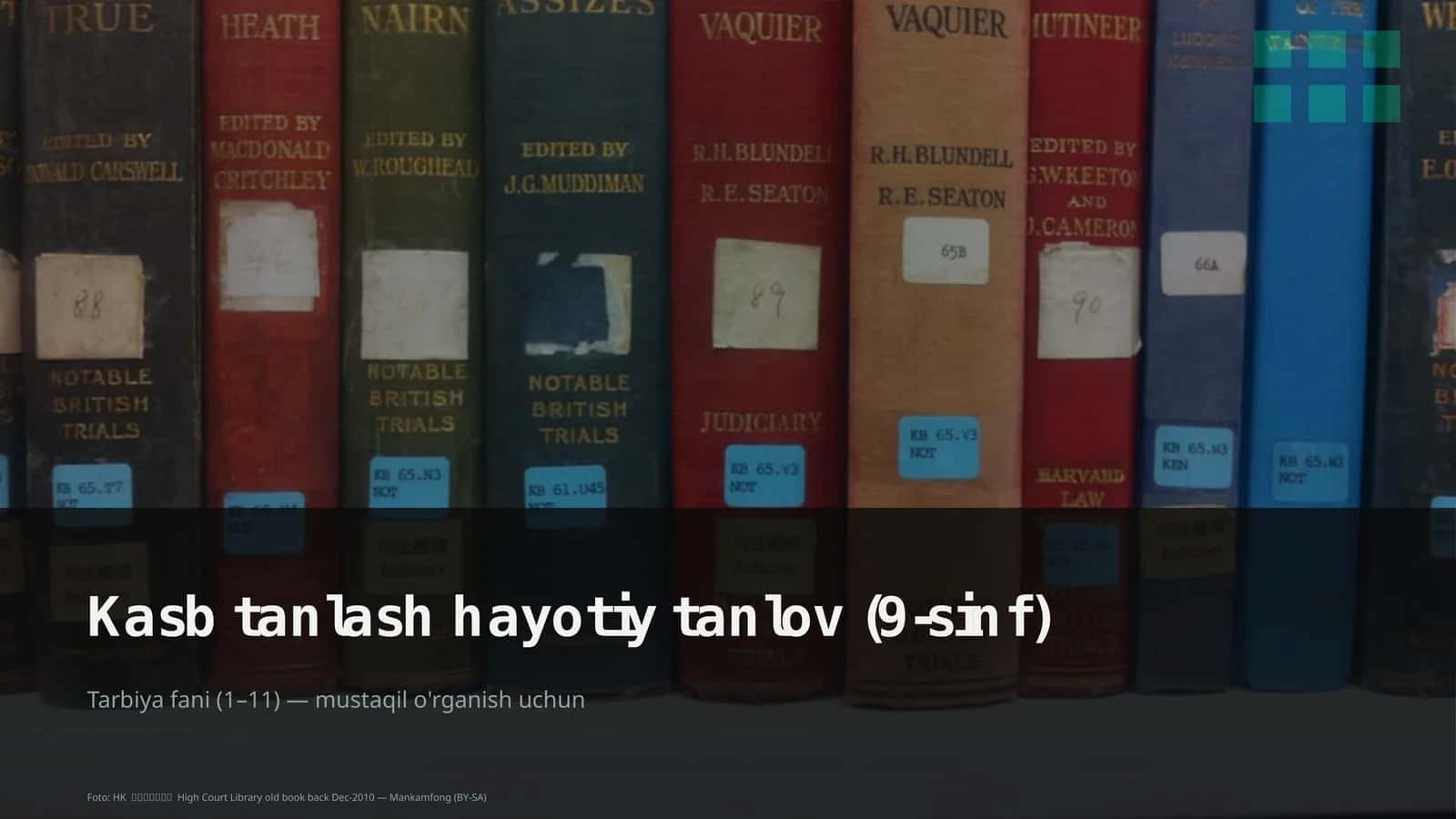 Kasb tanlash hayotiy tanlov (9-sinf) 1