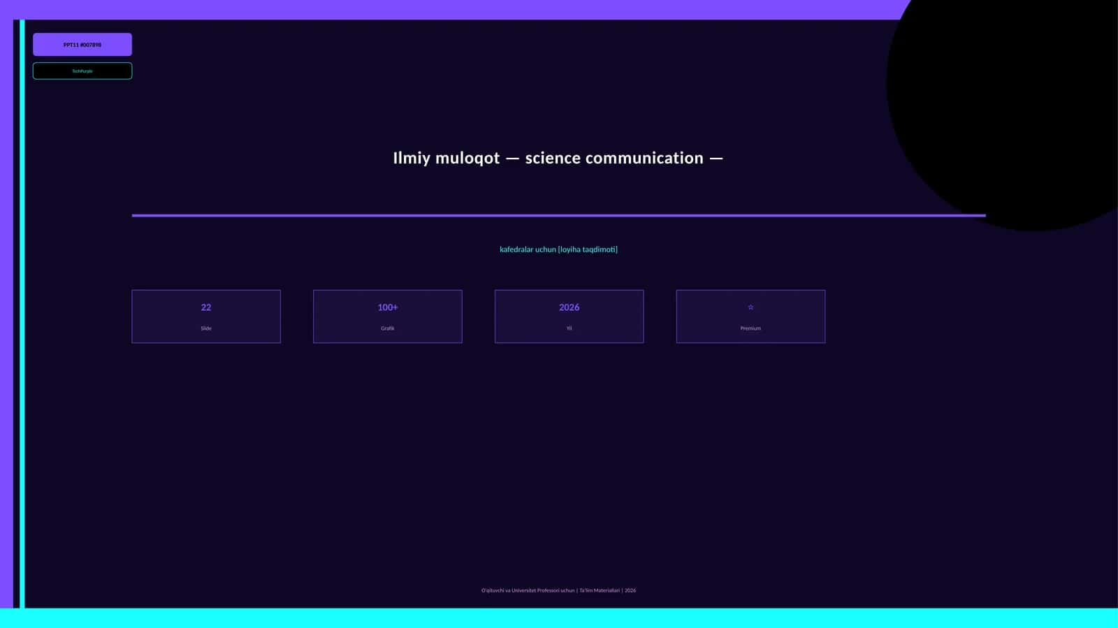 Ilmiy muloqot — science communication — 1