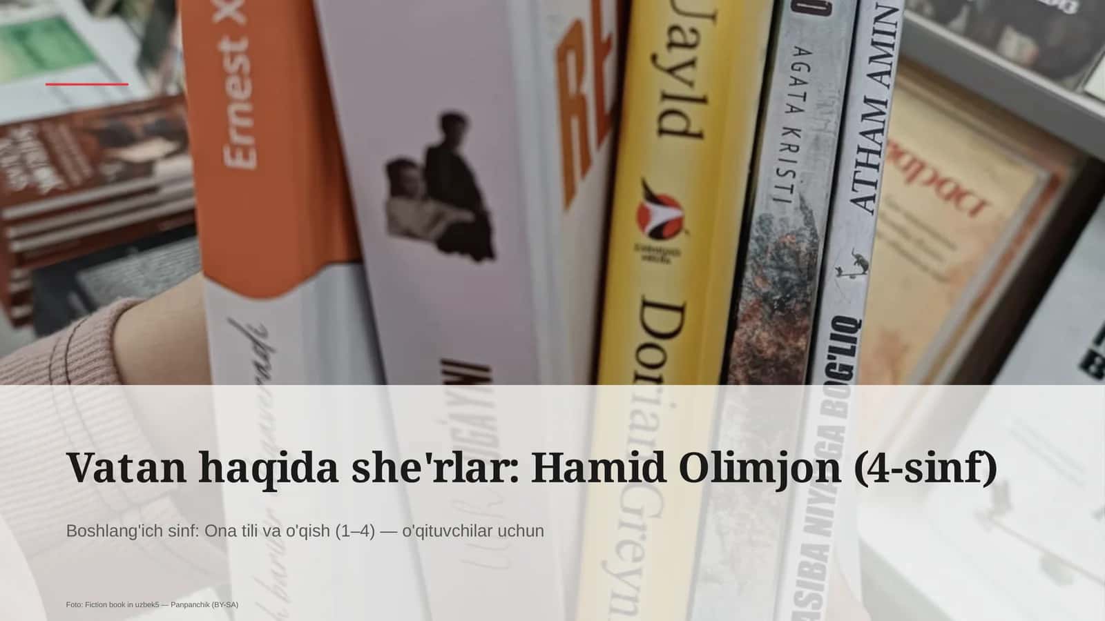 Vatan haqida she'rlar: Hamid Olimjon (4-sinf) 1